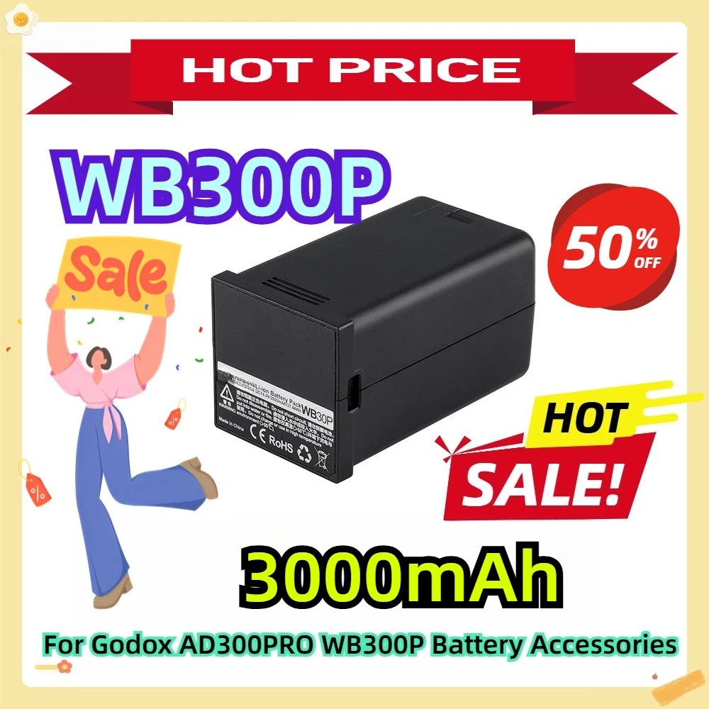 

For Godox AD300PRO WB300P Battery Accessories