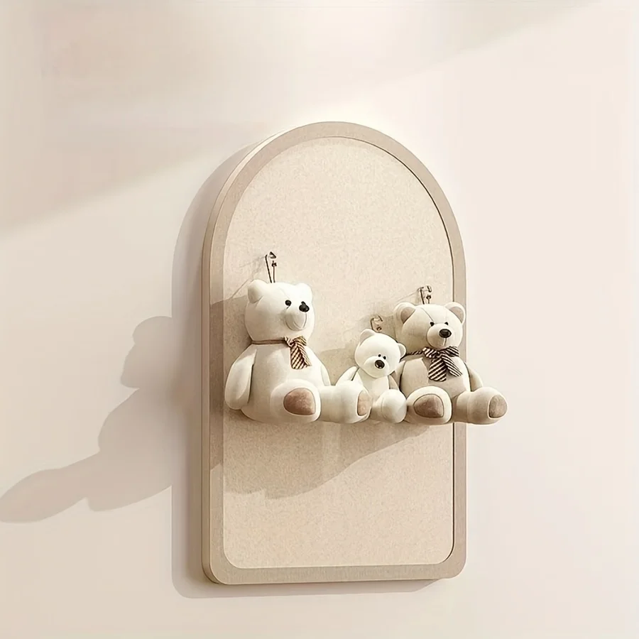 Artistic Style Arch-Shaped Felt Board Wall Sticker with Border, High-Quality Felt Board Decorative Panel, Felt Bulletin Board