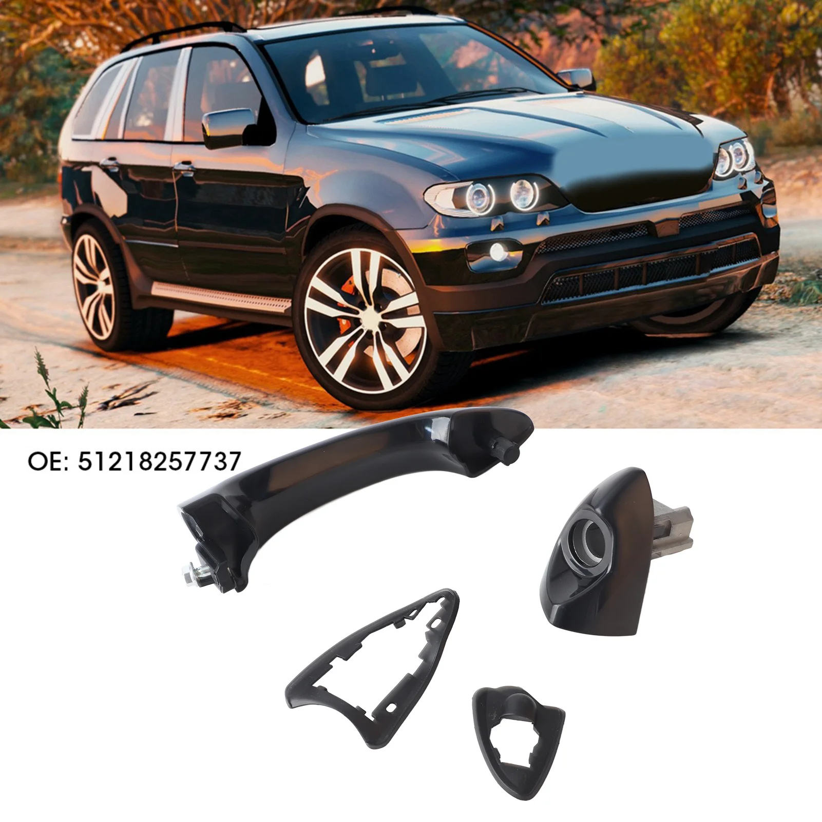 Fahrers eitig vorne links außen außen türgriff passend für bmw e53 x5 2000 ‑vorderer außen türgriff