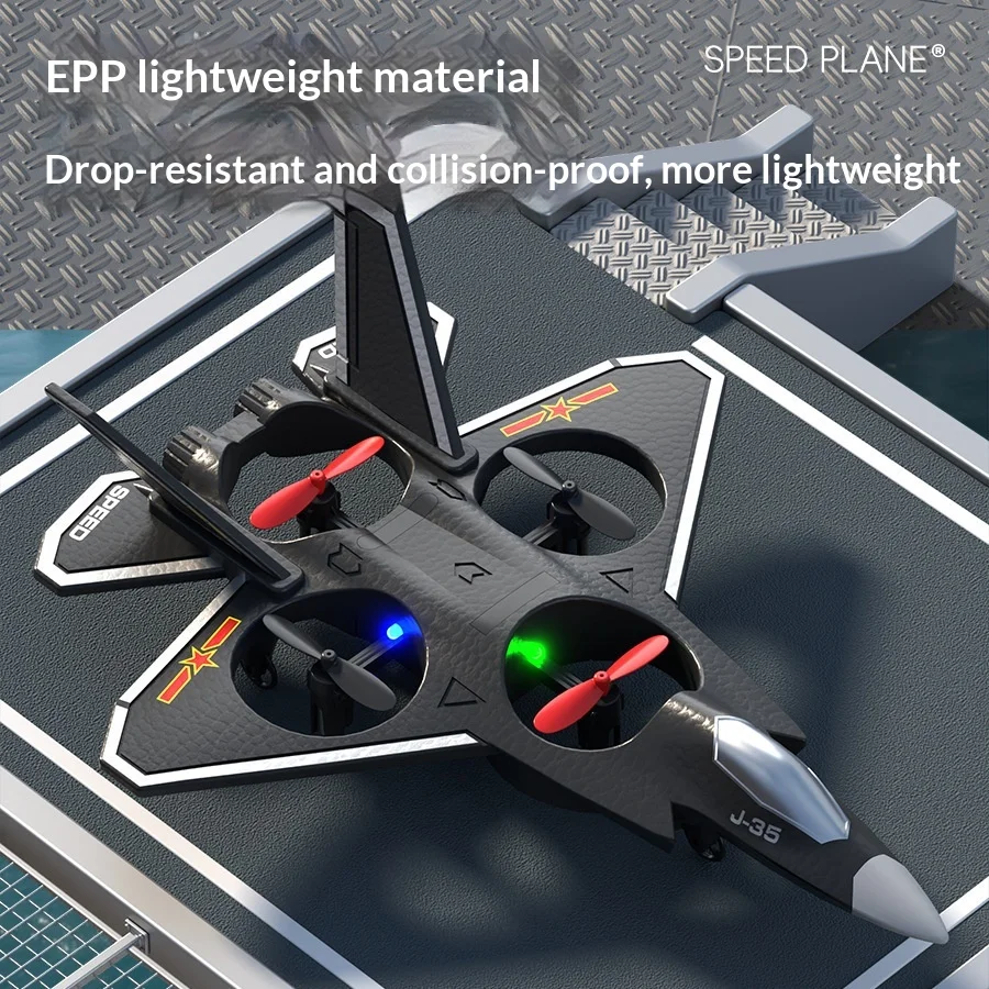Speed Plane Remote Control Airplane J35 L0735 24g Four Axis Drone Epp Foam Fixed Wing Aircraft Crash Resistant For Outdoor