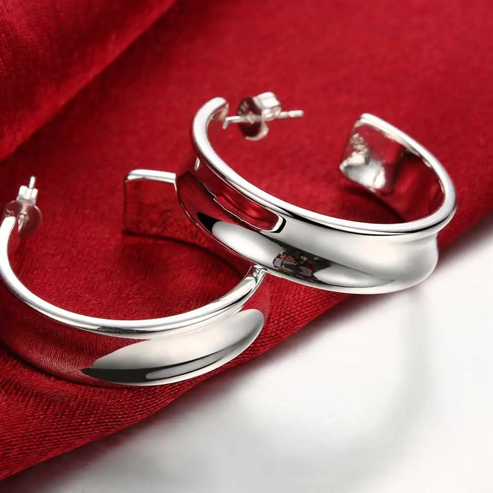 Hete Bedels 925 Sterling Zilver Mooie Oorknopjes Voor Vrouw Modemerken Kerstcadeaus Street All-Match Sieraden