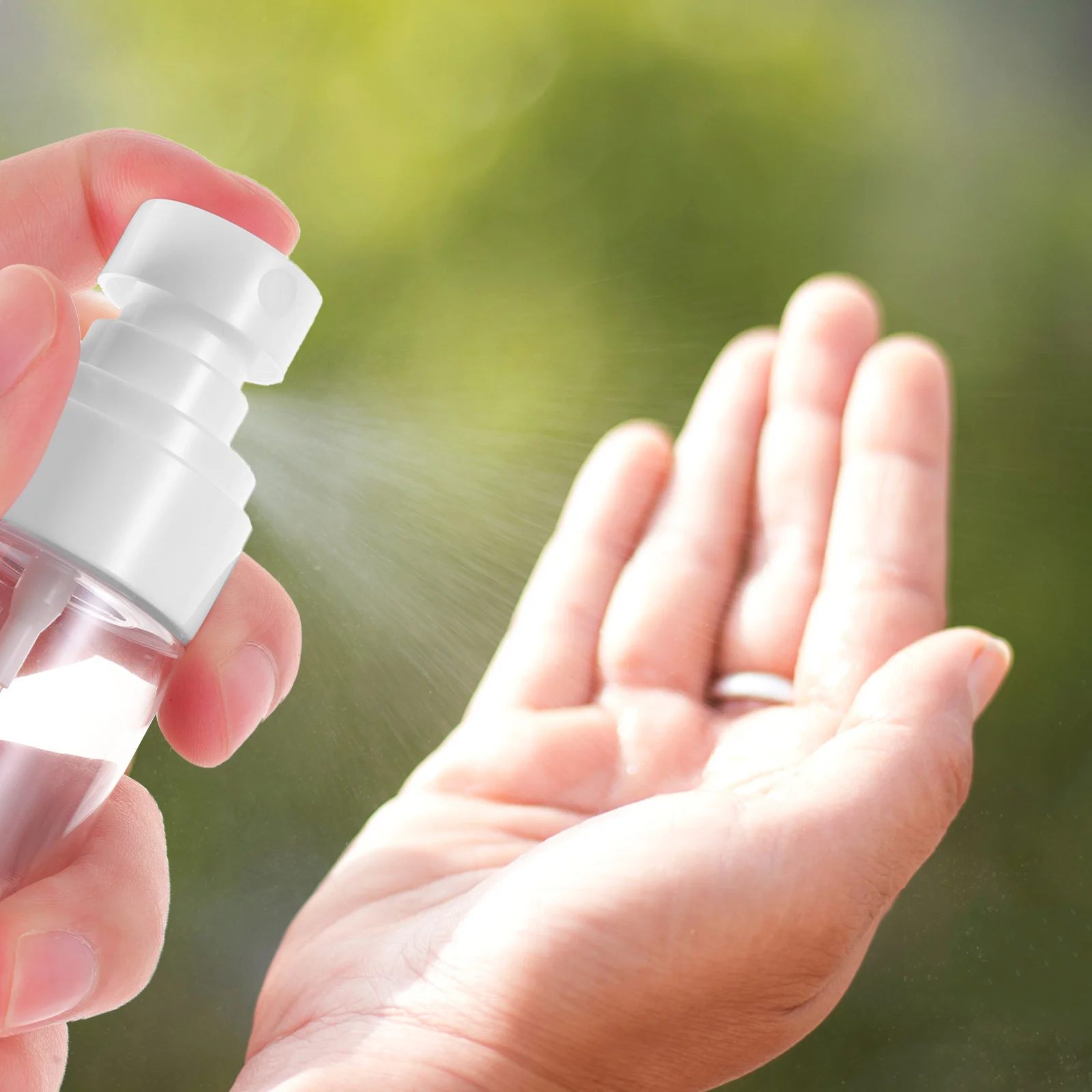 Petite flacon pulvérisateur en plastique rechargeable, taille de voyage, pour brume faciale, Toner capillaire, récipient de liquide Portable, voyage, salle de sport, 5 pièces