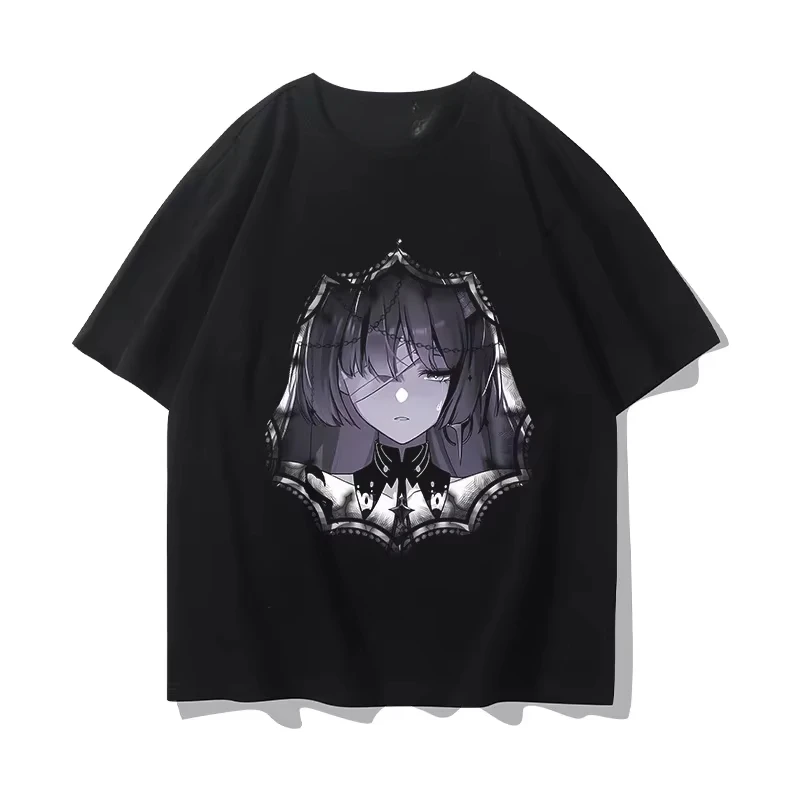 Wuthering Waves Phrolova Lycoris Double-Sided Game T-Shirt Cotton Graphic Tee Men Women Summer Streetwear