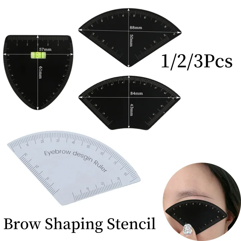 Shaping Permanent Makeup Drawing Guide Ruler Tattoo Supplies Reuse Fast Drawing Eyebrow Design Ruler Microblading Mapping Tool