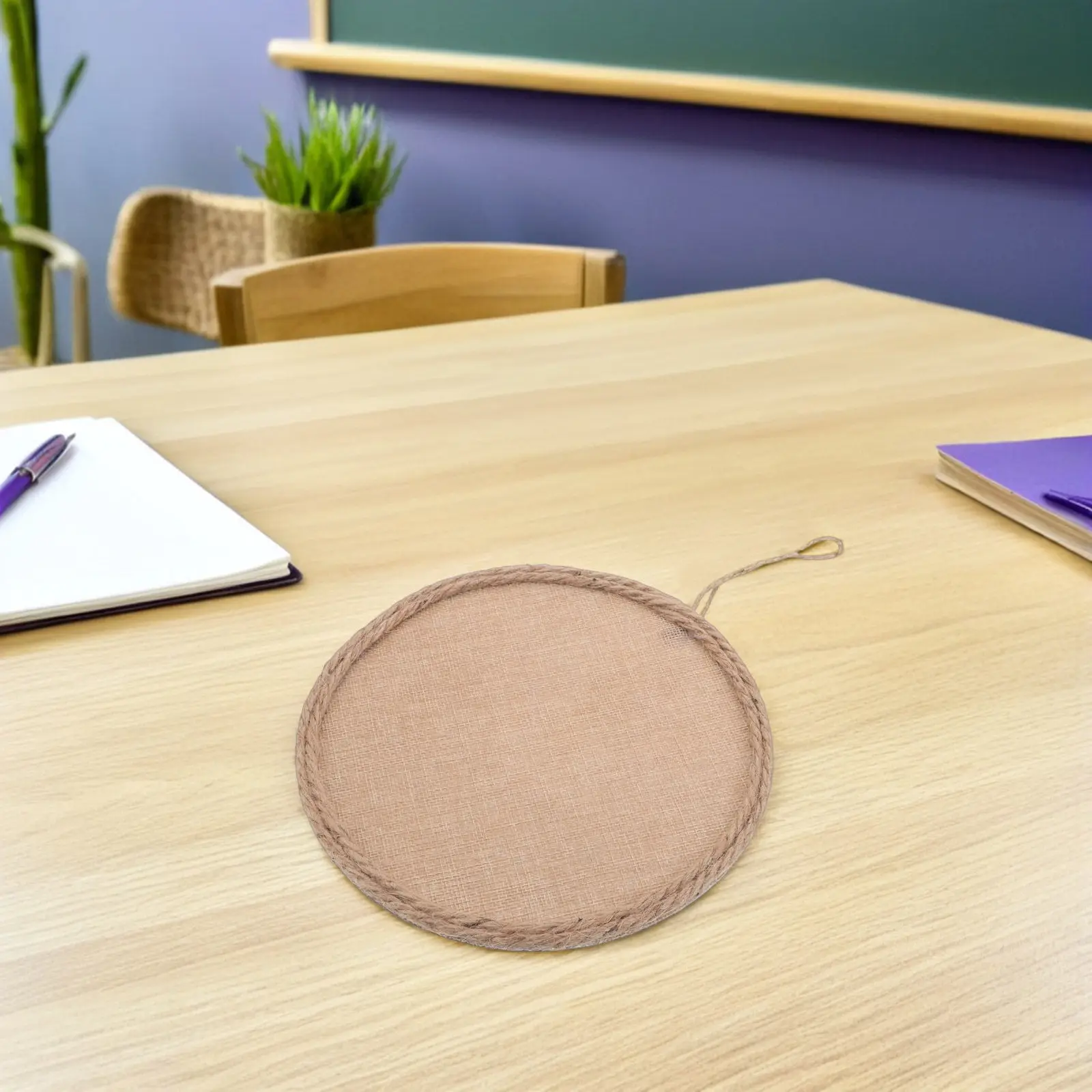

4Pcs Linen Canvas Board Burlap Fabric DIY Jute Rope String Weaving Drawing Boards Kids Classroom Nursery Wall Craft Supplies