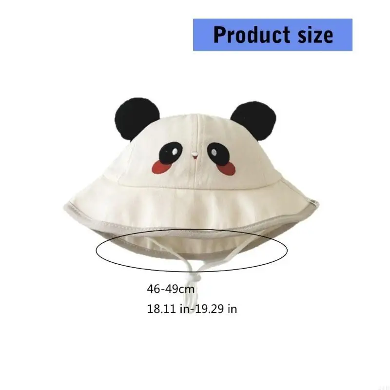 Chapeau pour bébé à large bord, casquettes pêcheur en coton, chapeau seau dessin animé pour usage