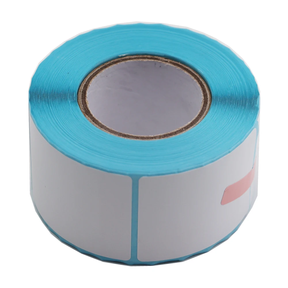 자가 접착 열 흰색 블랭크 라벨 스티커 종이, 슈퍼마켓 가격 라벨, 직접 인쇄, 방수 인쇄 용품, 40x50-500pc