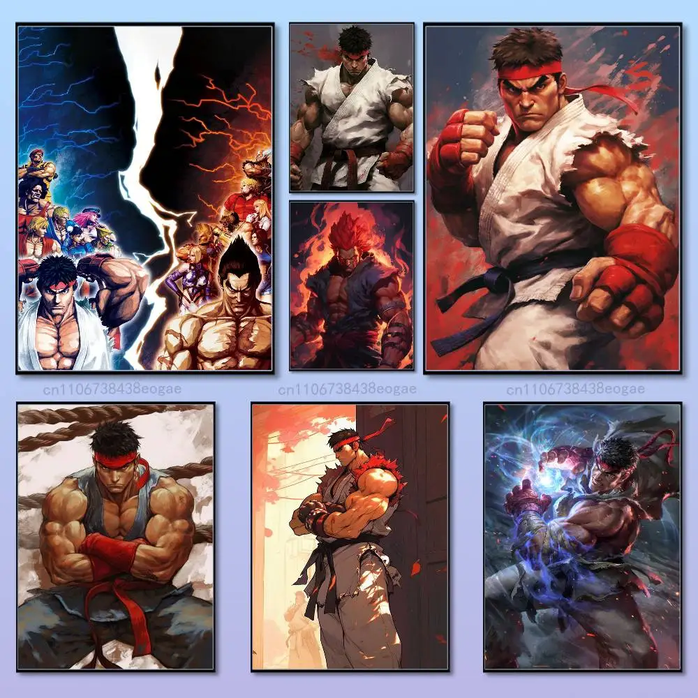 Game S-Street F-Fighter Cool Poster HD Art Sticky Wall Cafe Bar Room Modern Home Living Room Bedroom Wall Decoration