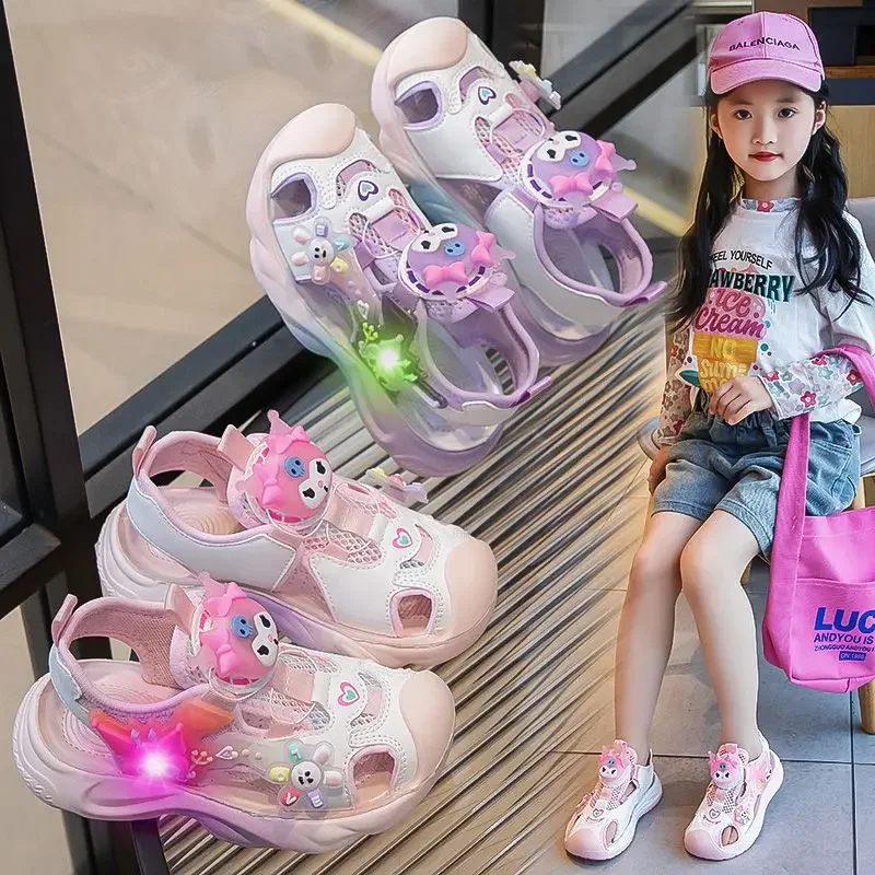 

New kids cartoon Kulomi summer beach Sandals princess indoor cartoon cute shoes