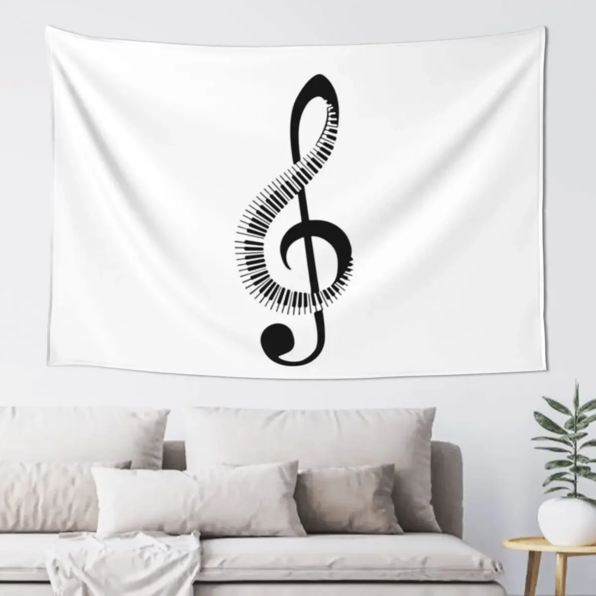 Love Music, Clef, Treble Clef, Musician Tapestry Wall Decoration Items Wall Hanging Decor Tapestry