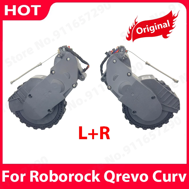 

New Original Left and Right Walking Wheels For Roborock Qrevo Curv Robot Vacuum Cleaner Wheel Accessories