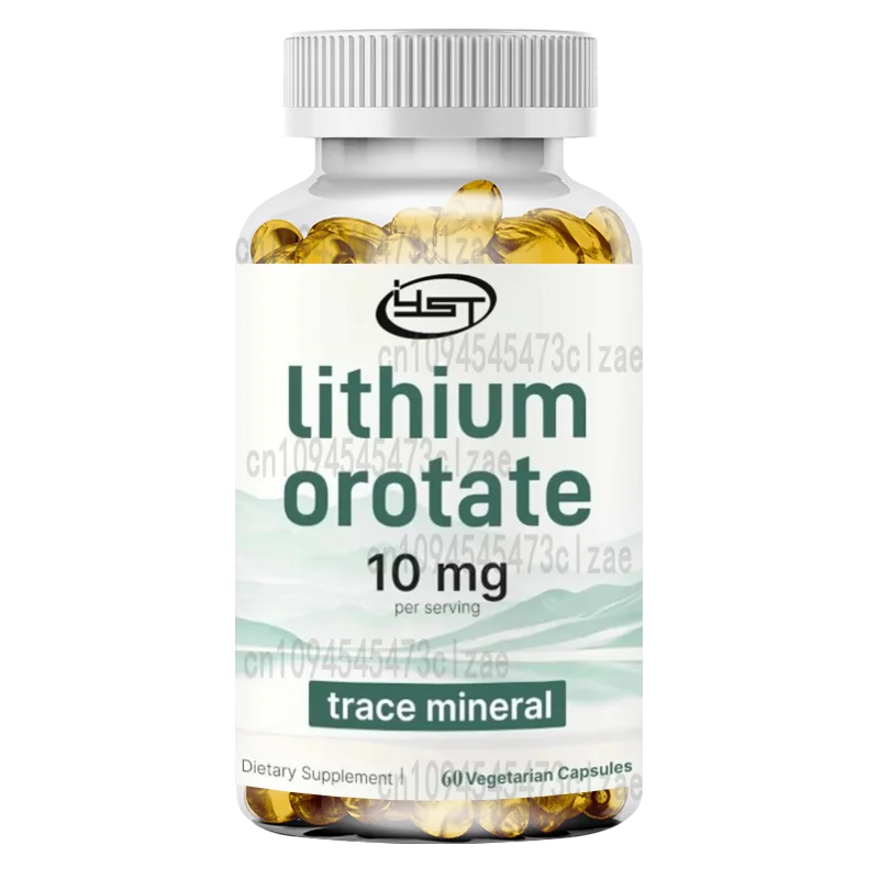 

10mg Lithium Orotate - Essential Trace Mineral with High Bioavailability | 60 Vegetarian Capsules As A Healthy Aging Supplement
