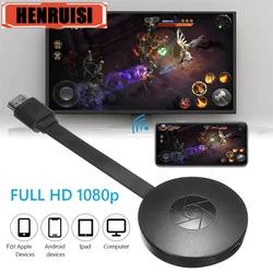 TV 화면 디스플레이용 1080P 비디오 수신기 Anycast WIFI Miracast Dongle HDMI 호환 TV 전화용 안드로이드 IOS 미러 스크린