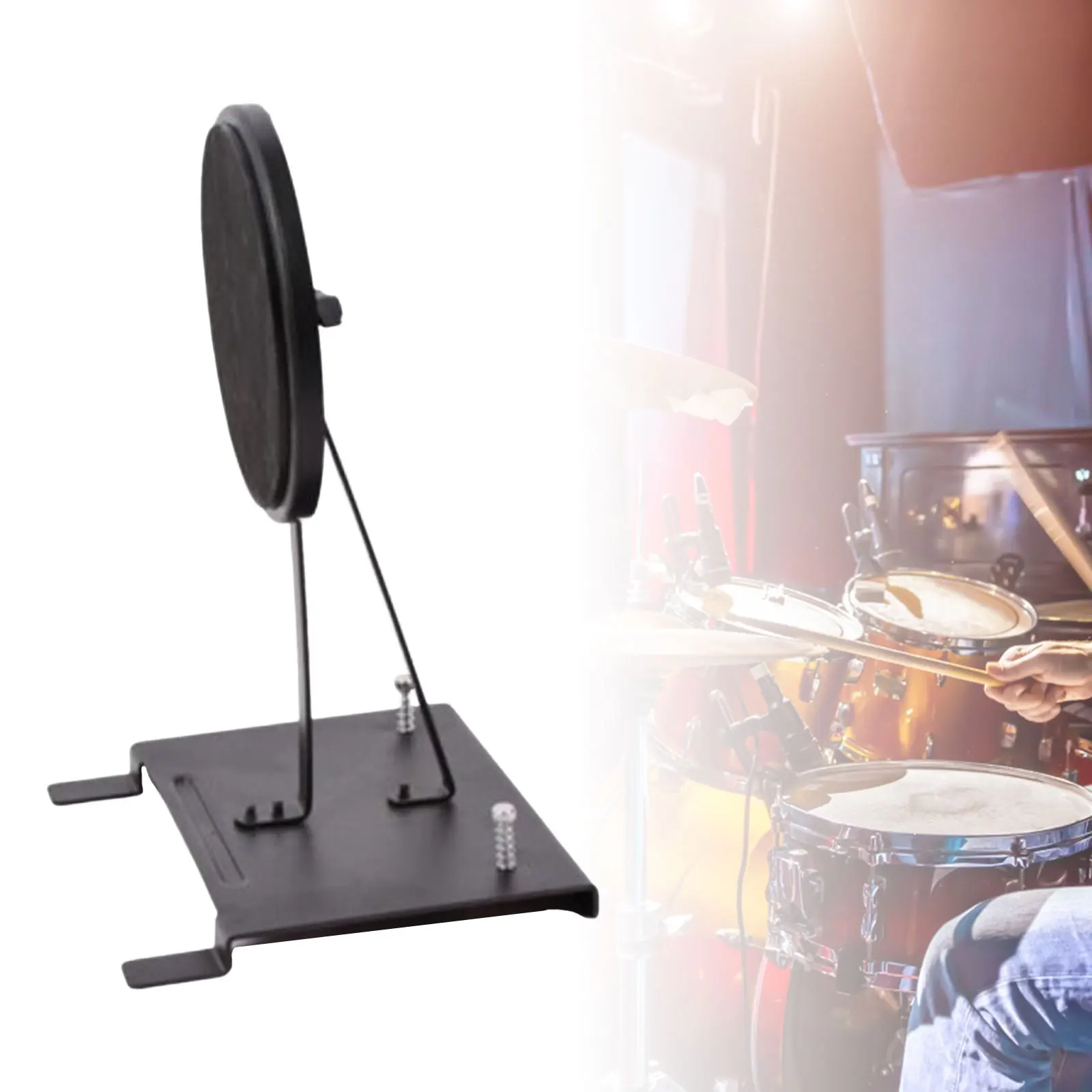 Drum Beater with Bass Drum Pedal Replaces Parts for Indoor Outdoor Training,Drum Pad Percussion Instruments Accessory