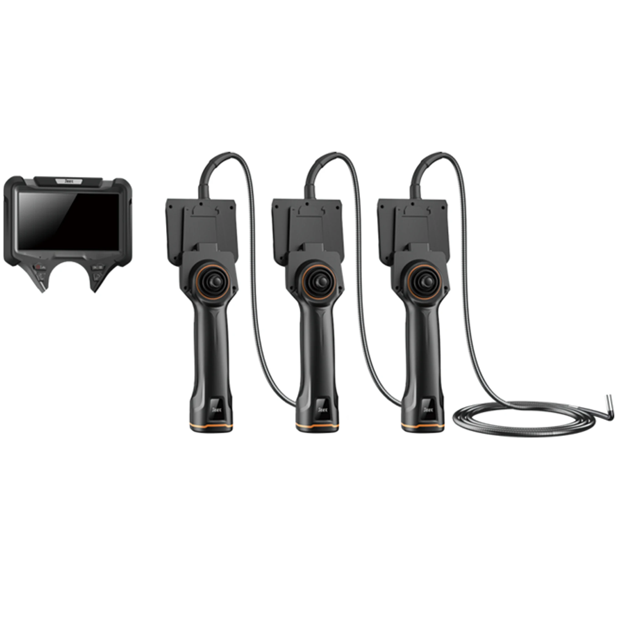 Portable 360° Rotation Car Repair Inspection Sewer Mini 5Inch Drain Borescope Articulated Industrial Endoscope