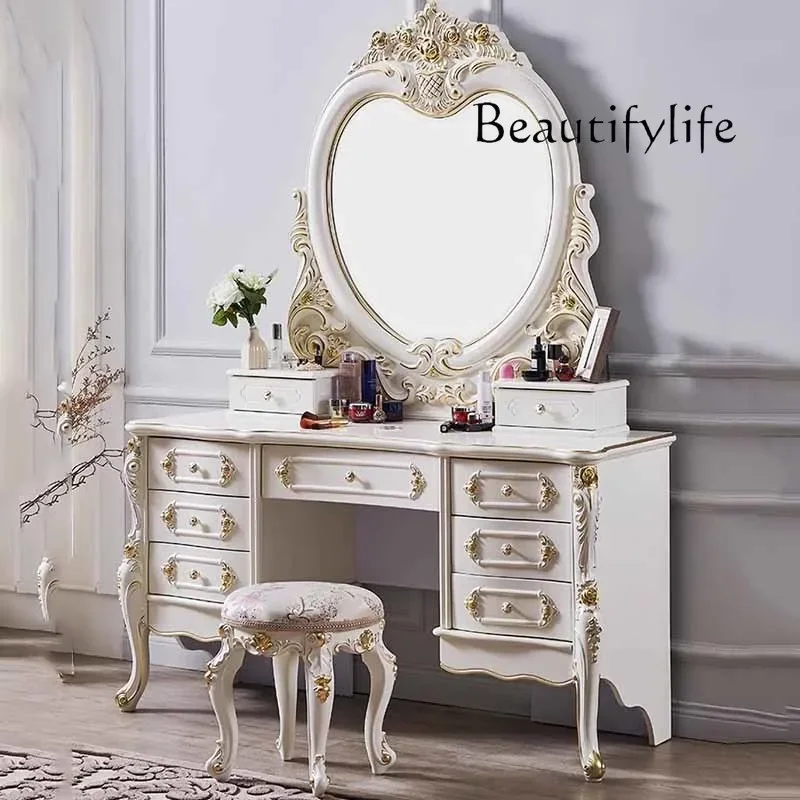 

YY Modern Box Drawers Dresser Eithe Bedroom Girl Large Luxury White Dressing Table Makeup Living Room Comoda Pra Quarto Furnitur