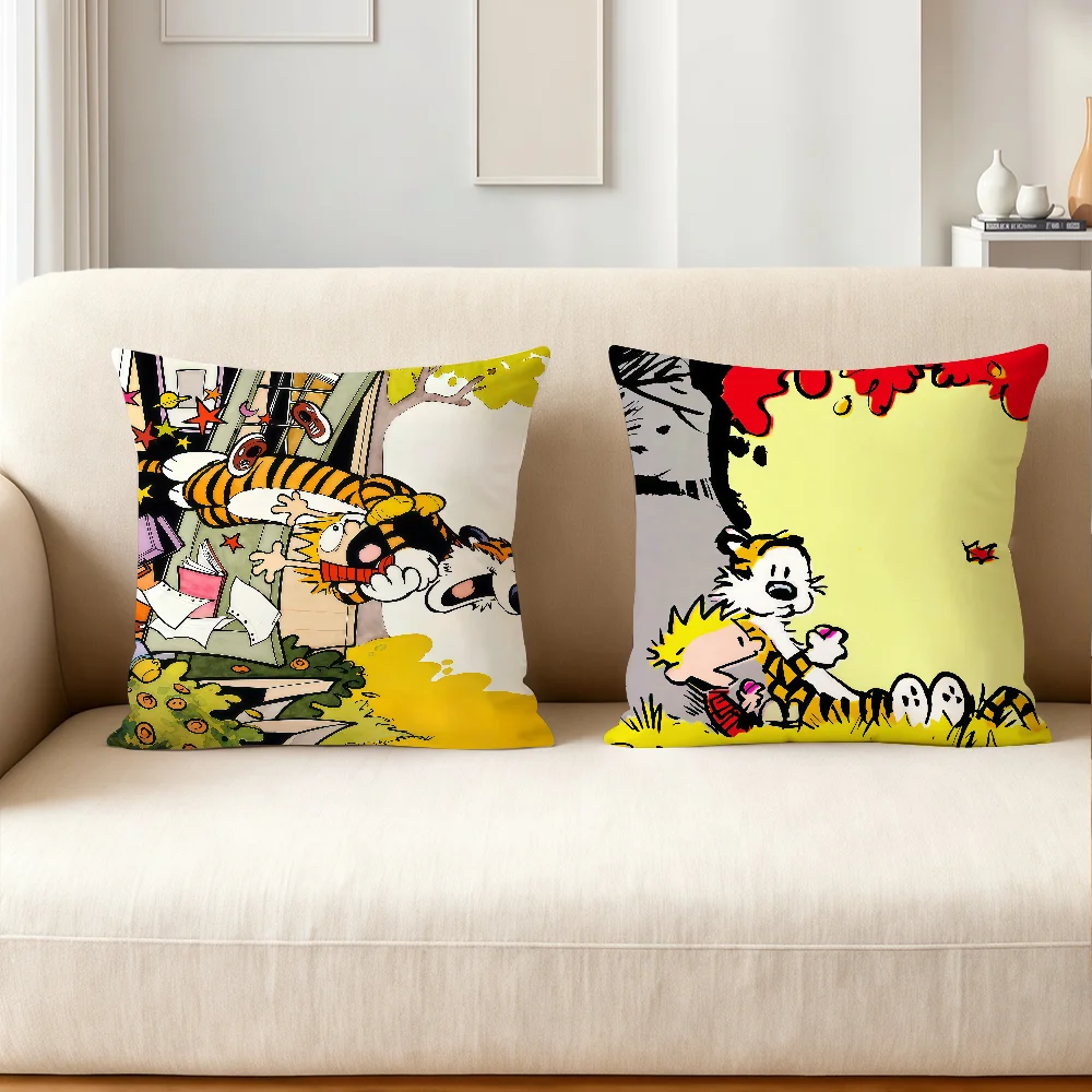 Fairy Tale Books C-Calvin And H-Hobbes Pillow Case Suitable For Bedrooms Living Rooms Cars Home Decoration