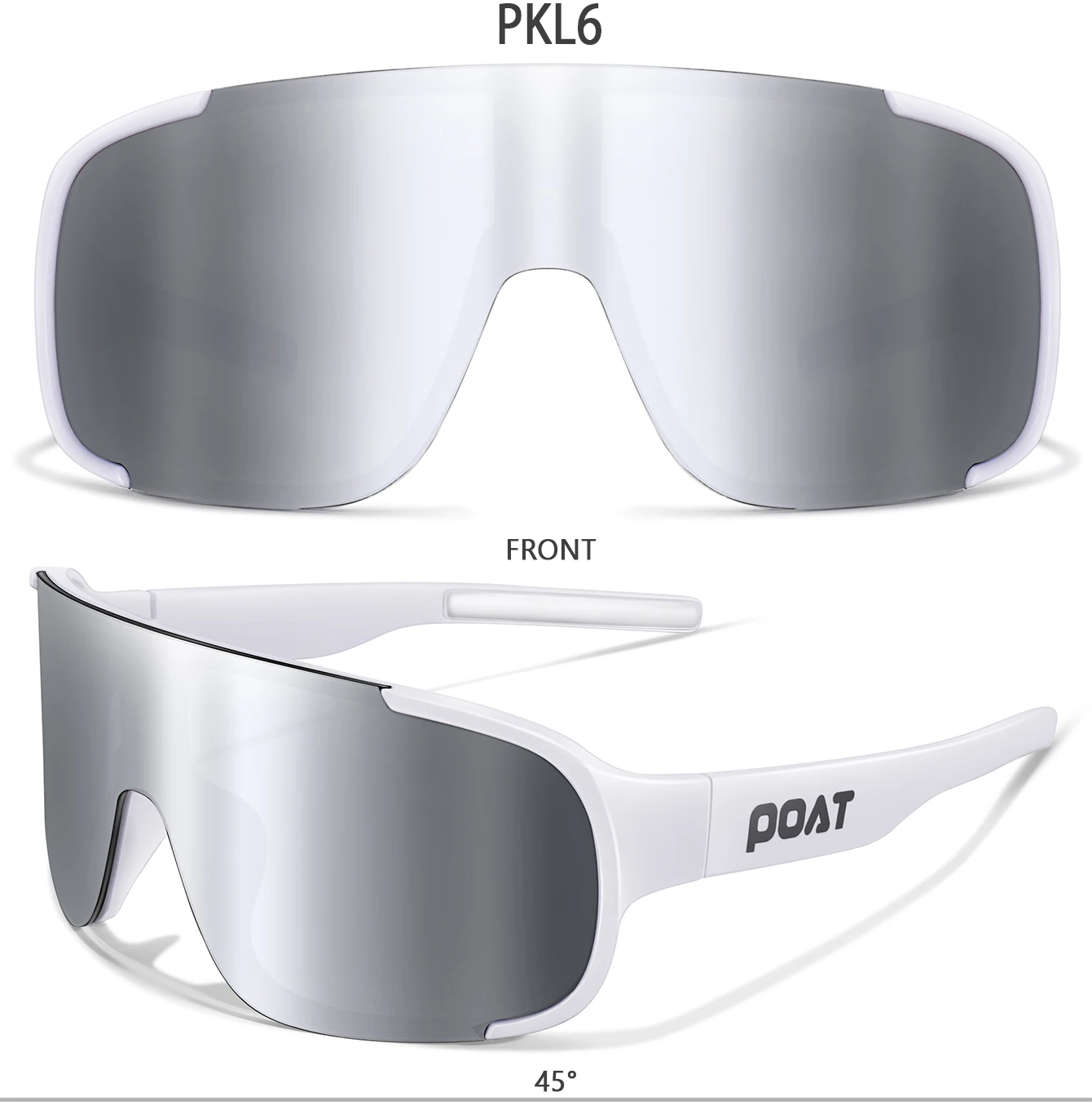 POAT UV400 Fahrrad-Sonnenbrille für Männer und Frauen - Winddichte MTB-Bike-Sportbrille zum Angeln und für Outdoor-Aktivitäten – Detail 9