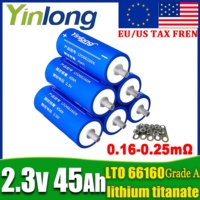 Yinlong original 2.3v 45ah lithium titanate Grade A battery DIY 12V 24V 48V LTO 66160 RV solar speaker car power charge battery
