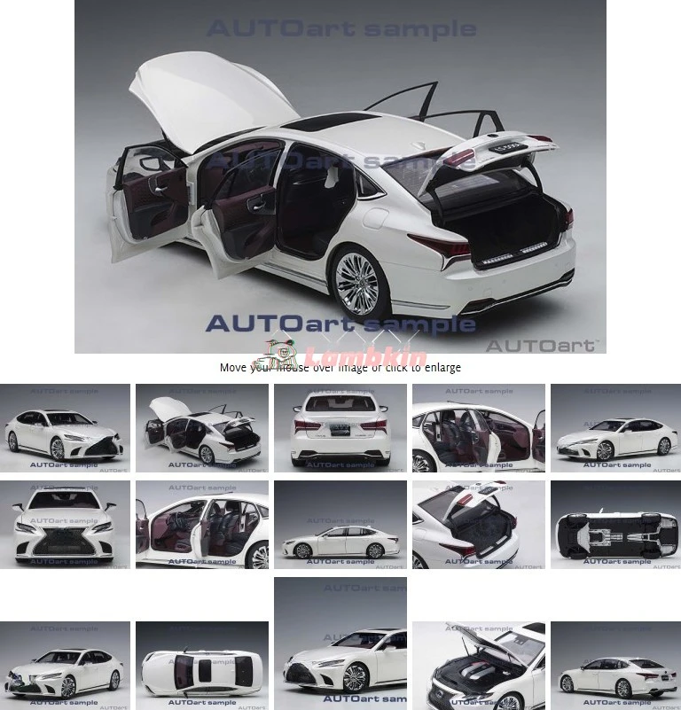 AUTOart 1:18 para Lexus LS500H, simulación de coche, modelo de coche, adornos