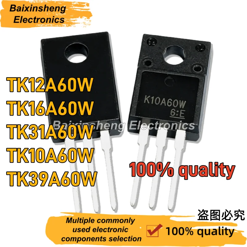 10PCS KF2N60 KF4N65 KF5N50 KF5N65 KF6N60 KF7N50 KF7N60F KF7N65 KF7N80F KF8N60 KF10N60 KF10N68F KF12N60 TO-220F