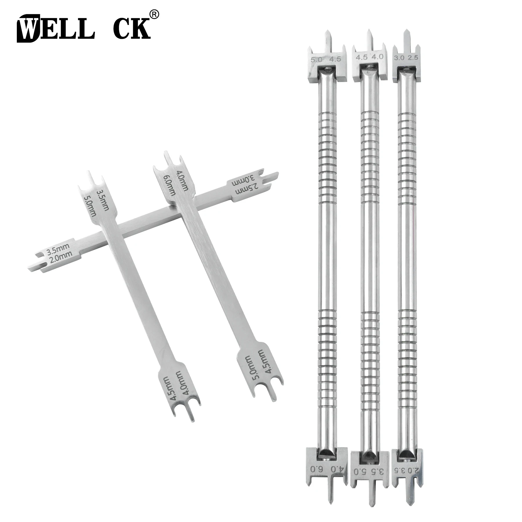 WELLCK Dental Tray Positioner Adjustable Double Ended Locator High Precision Placement Dentist Ortho Instrument Tool Dental tool