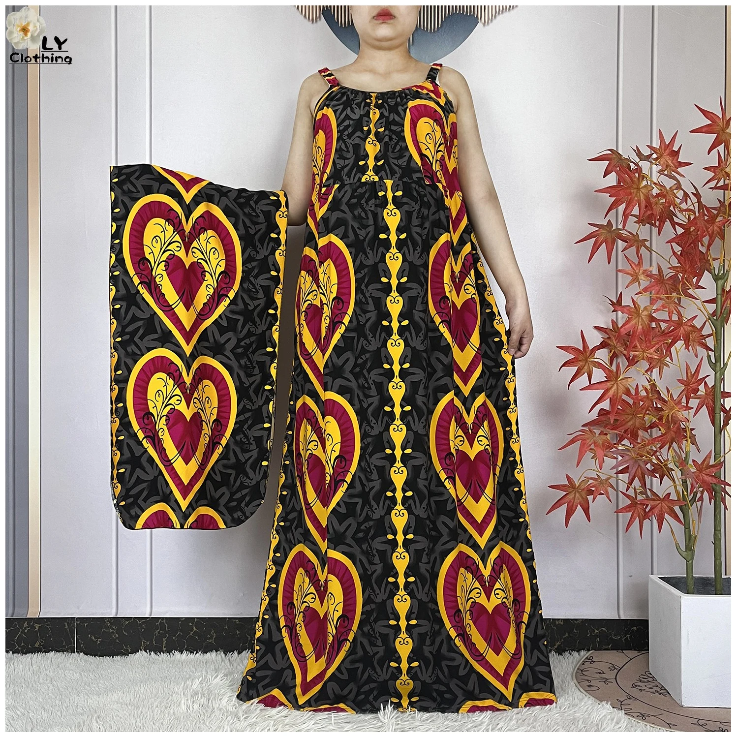 

2025 New Fashion Women's Cotton Dress Elegant Dubai Summer Sleeveless Dress African Dashiki Maxi Lady Robe Loose Kaftan Vestidos