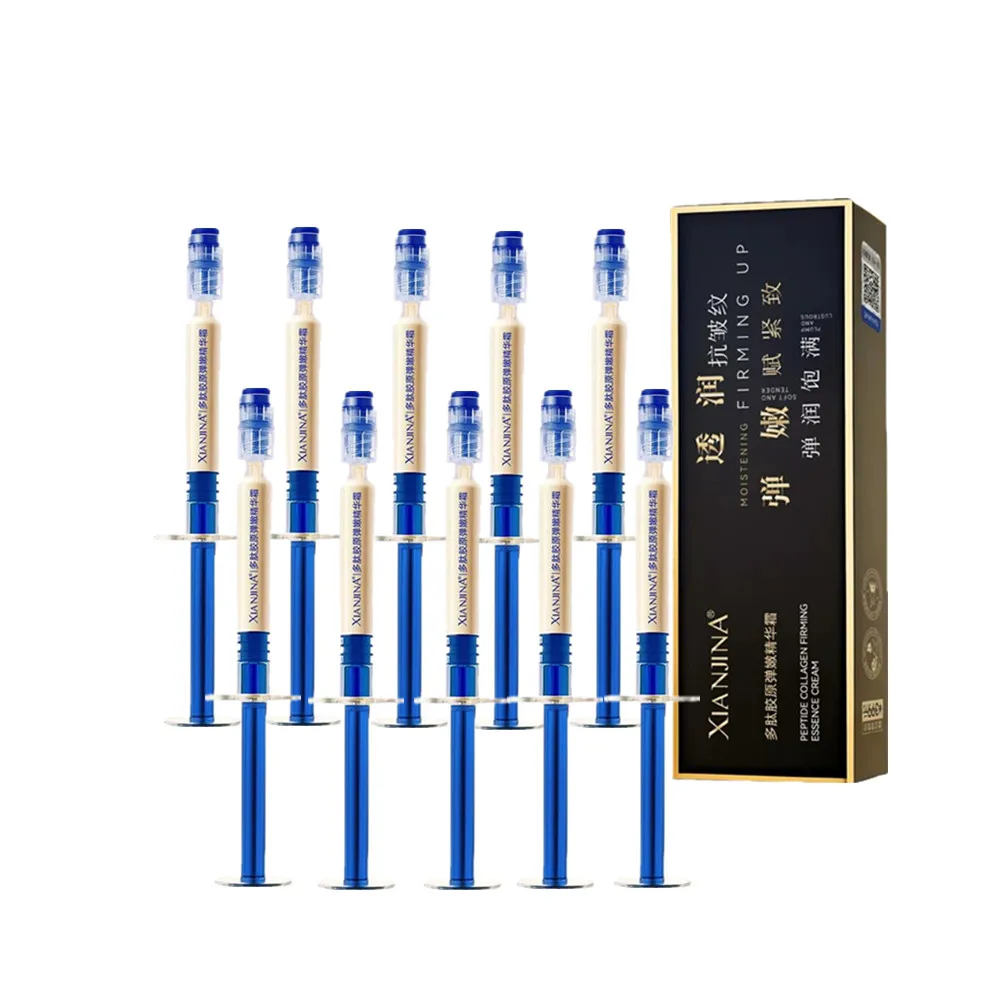 1-10pcs Original XIANJINA Polypeptide Collagen Elastic Tender Essence - Anti Aging Improve Fine Lines Sagging Korean Skin Care