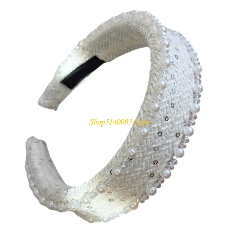 Dxae feminina exclusiva com enfeites miçangas, acessórios cabelo da faixa cabelo elegante para ocasiões