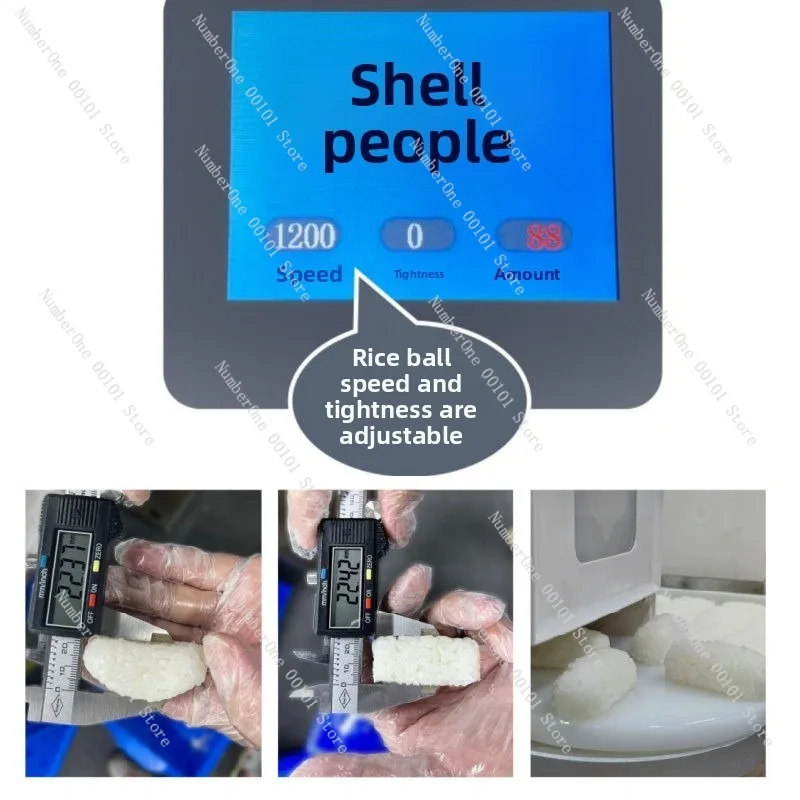 Commercial Automatic Sushi Rice Ball Machine, High Speed Forming Press Equipment for Restaurant Japanese Food view 4