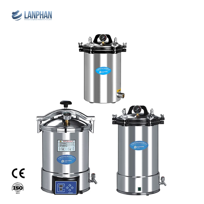 24L Portable Digital Display Autoclave For Mushroom Substrate