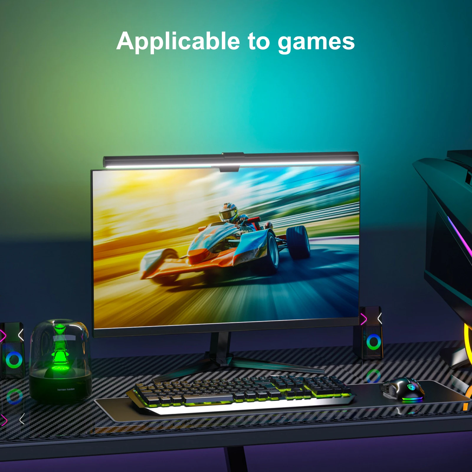 40CM LED Desk Lamp Monitor Light Bar Eye Care Stepless Dimming Lighting Table Lamp PC Computer Monitor Screen Light Work Gaming