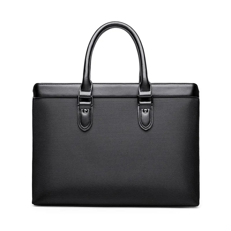 

Men's briefcase, business handbag, file bag, large capacity conference bag, waterproof Oxford cloth laptop bag