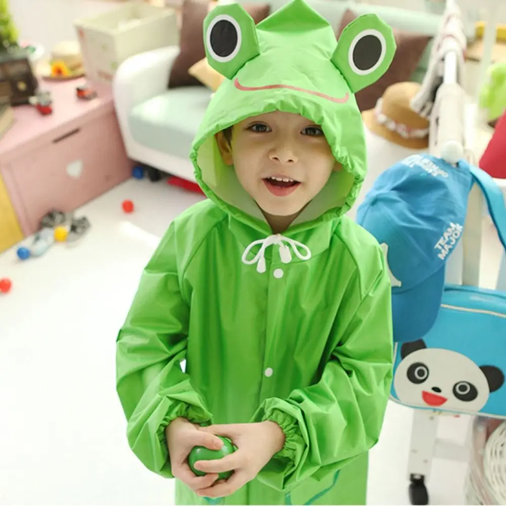 Cute cartoon pattern children's raincoat thick fabric raincoat