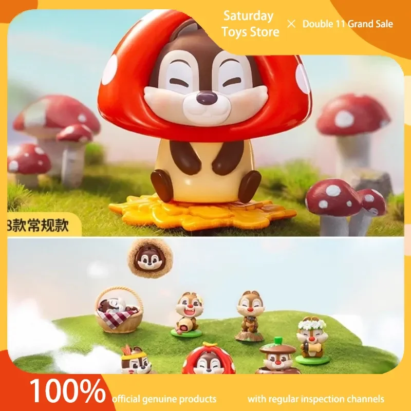 

Genuine Miniso Disney Chip 'N' Dale Nut Battle Series Figure Blind Box Trendy Toy Gift For Her Trendy Toys Ornaments Mysterious