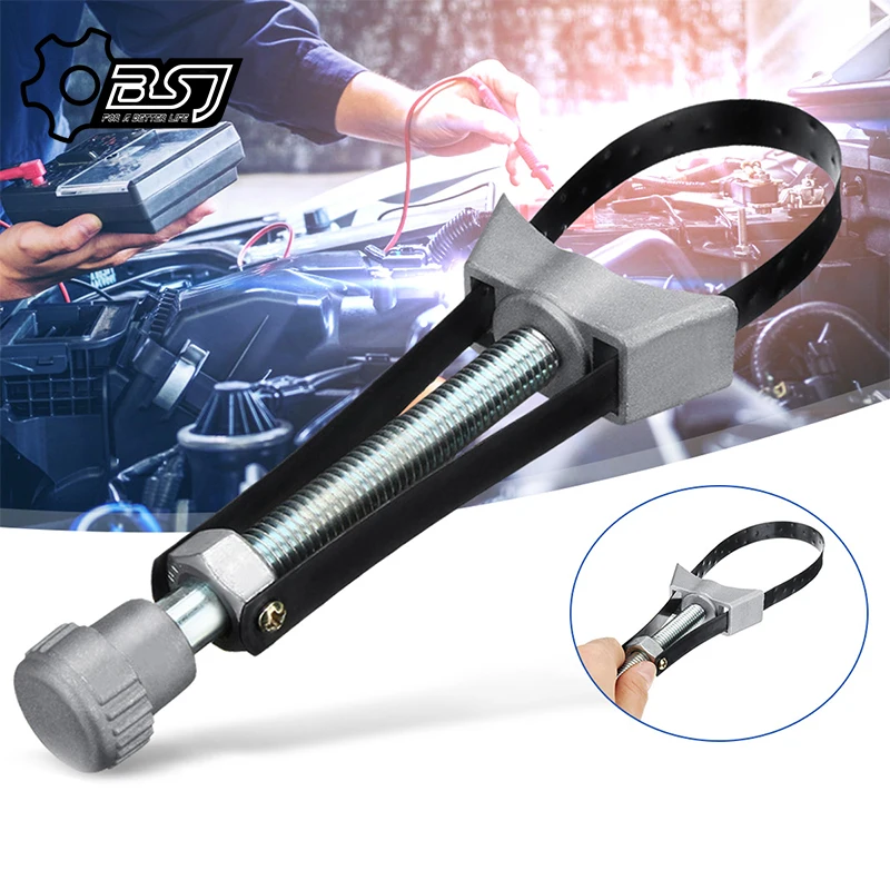 Car Auto Oil Filter Removal Tool Cap Spanner Strap Wrench 60mm To 120mm Diameter Adjustable for Honda Yamaha Suzuki Repair Tool