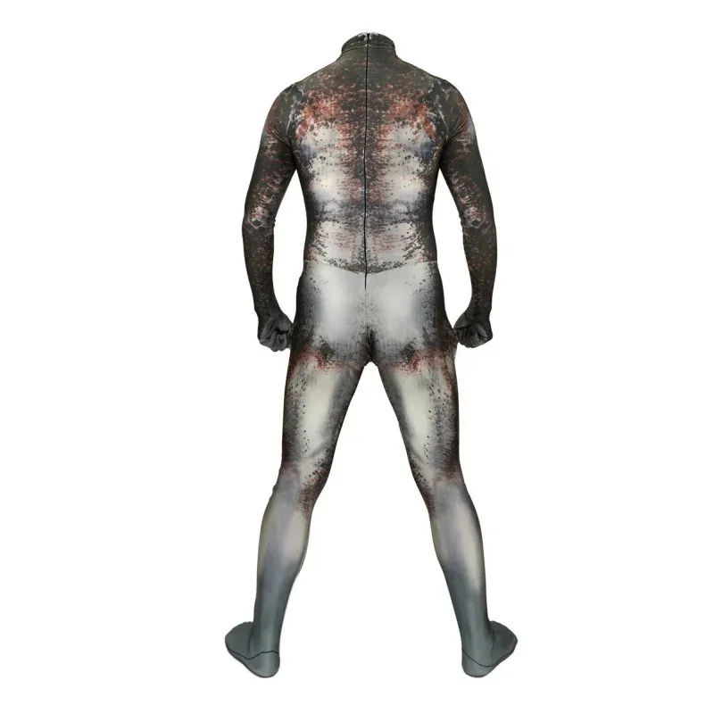 Kostium Predatora dla mężczyzn i chłopców, podstawowy strój Zentai ze spandexu z nadrukiem 3D superbohatera na Halloween