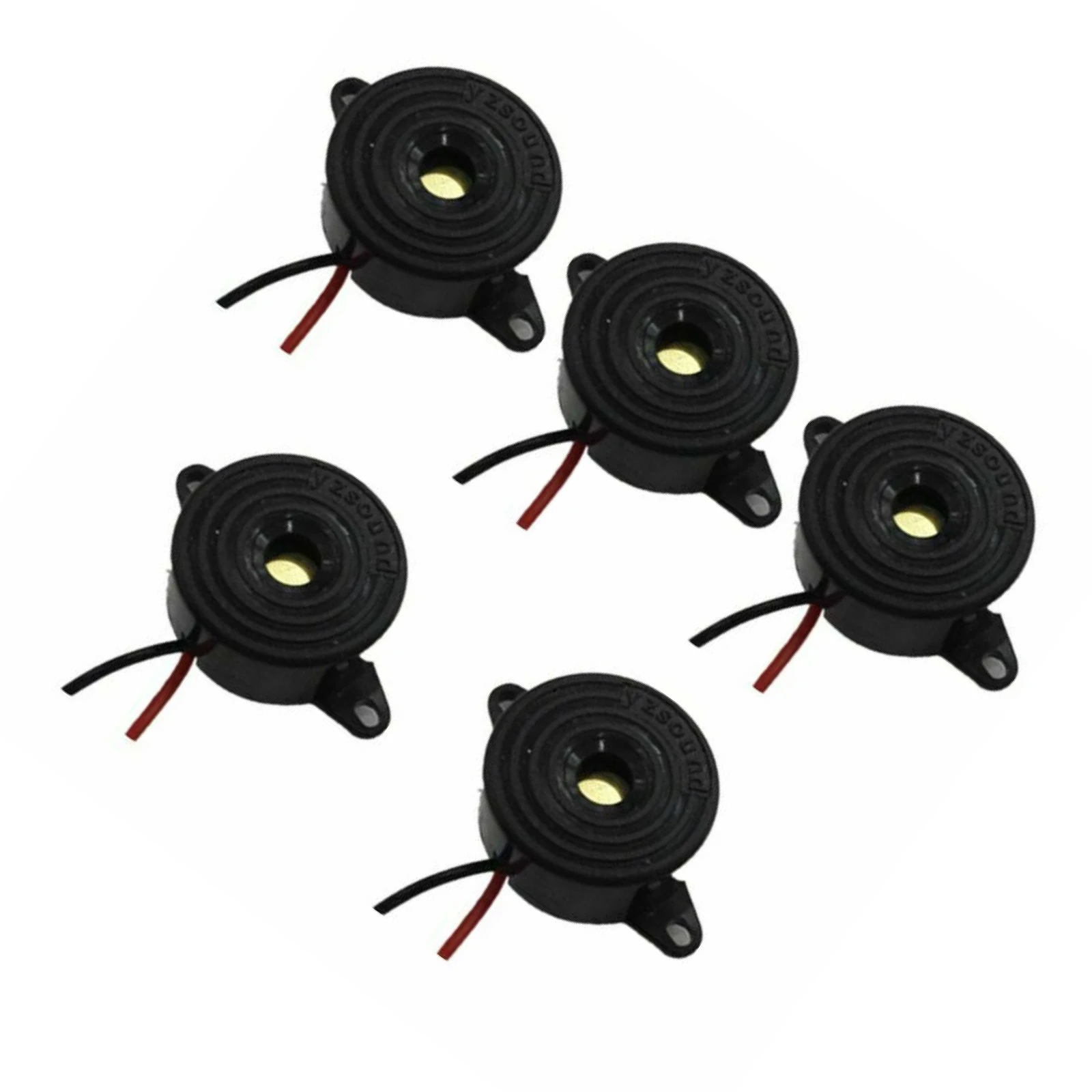 22mm Piezoelectric Buzzer Alarm 3-24V Active Continuous Sound 95dB Built-in Drive Circuit for Security DIY Car Accessories