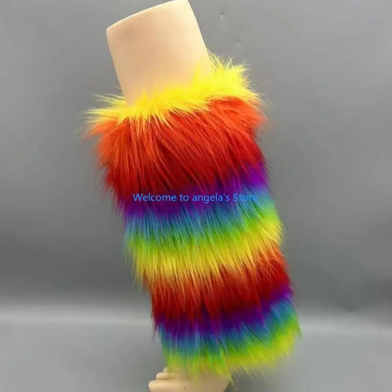 

X4YC 10 пар термочехлов из искусственного меха, удобные акриловые гетры, легкие для использования в помещении и на открытом