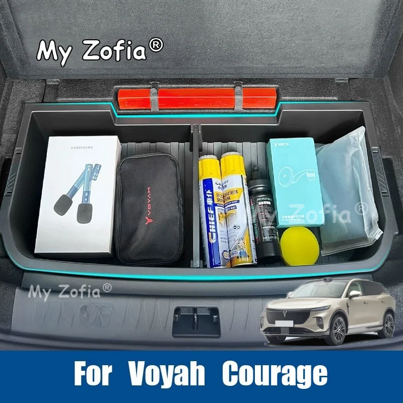 Boîte de rangement multifonctionnelle étanche et anti-rayures pour coffre de voiture, accessoires d'amélioration intérieure pour Voyah Courage 2025 2026