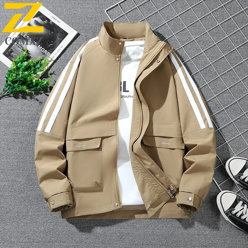 

COMXZ 2025 JK5816 Новая весенне-осенняя горячая распродажа, трендовая универсальная свободная мужская модная студенческая рабочая одежда, куртка, повседневное пальто 70