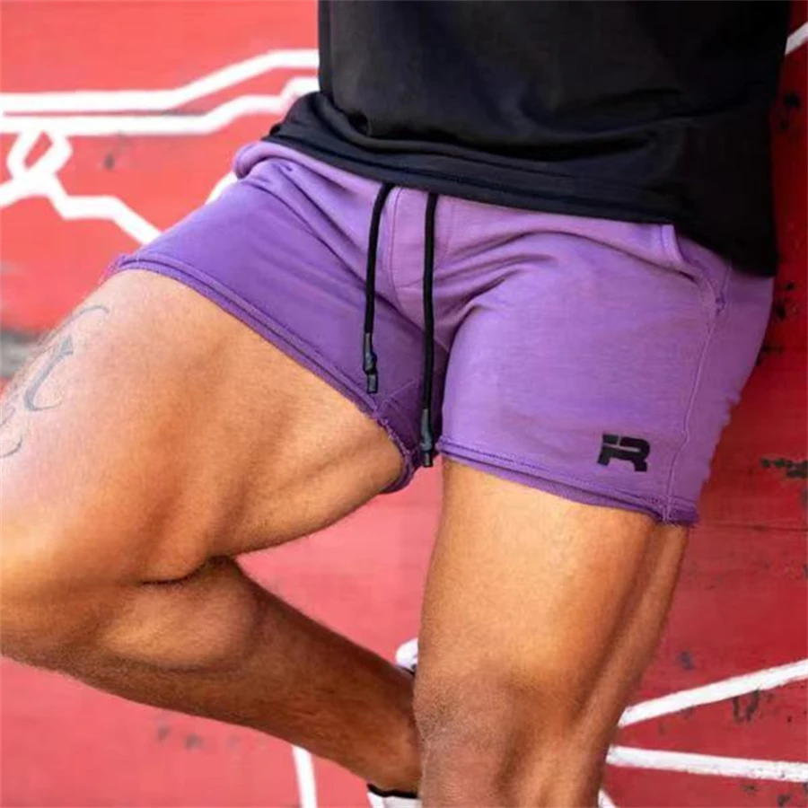 2023 New Male Running Shorts Summer Men Letter Print Elastic Waist Jogging Gym Fitness Shorts Quick Dry Training Casual Shorts