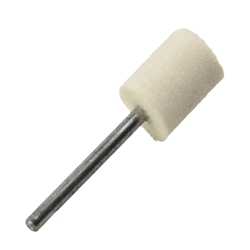 Wool Buffing Wheels Felt Mounted Mandrel Kit for Jewelry Watch Glass Metal Equipment and Precision Polishing Tasks