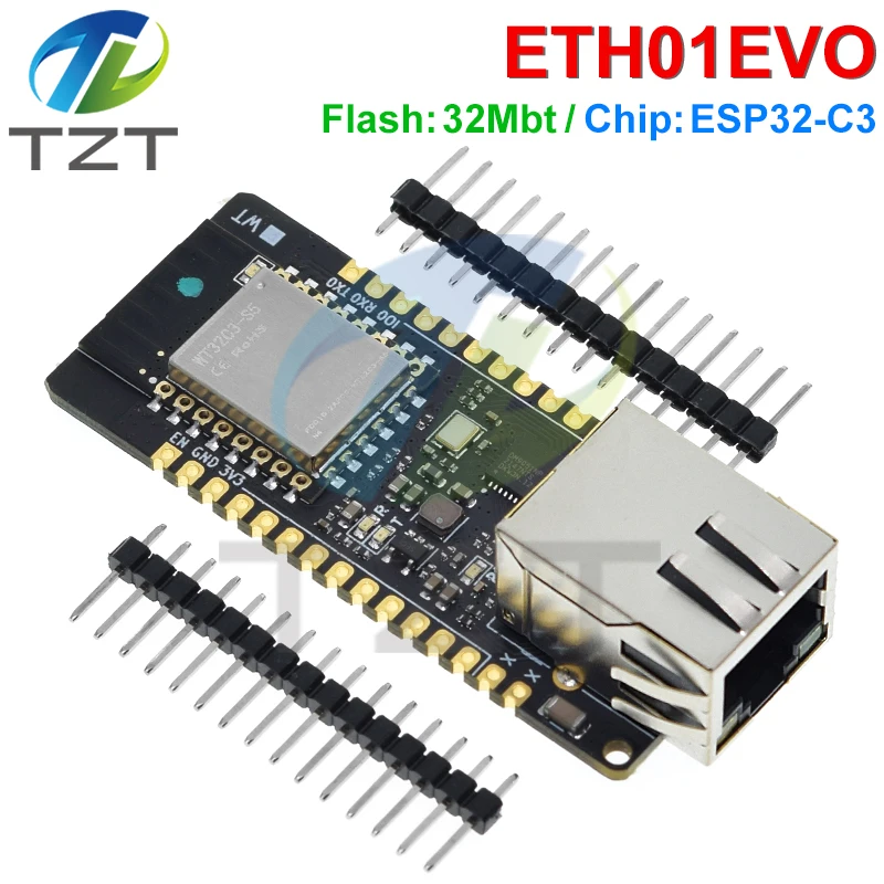 Imagem -04 - Tzt Esp32-c3 Enlightenment Display Module Wi-fi Bluetooth Ethernet Internet of Things Gateway Atualizado Wt32-eth01 Evo em 1