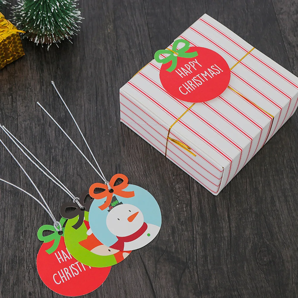

40 Pcs Snowman Reindeer Santa Claus Cuts Outs Favor Christmas Card Gift Message Cards Cute Greeting