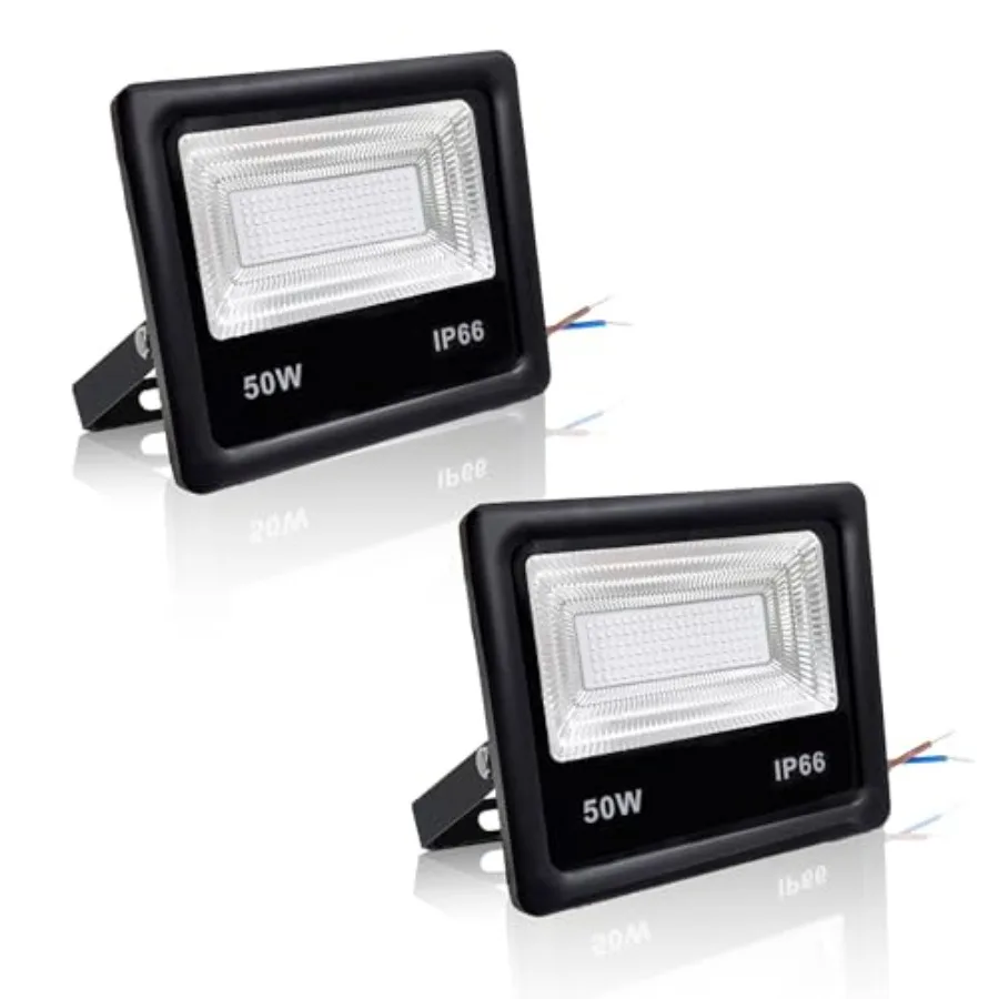 

2 PCS DC 12V LED Flood Light 50W Outdoor Security Floodlight Lamp High Brightness IP65 Outside Waterproof Led Stage Lights for