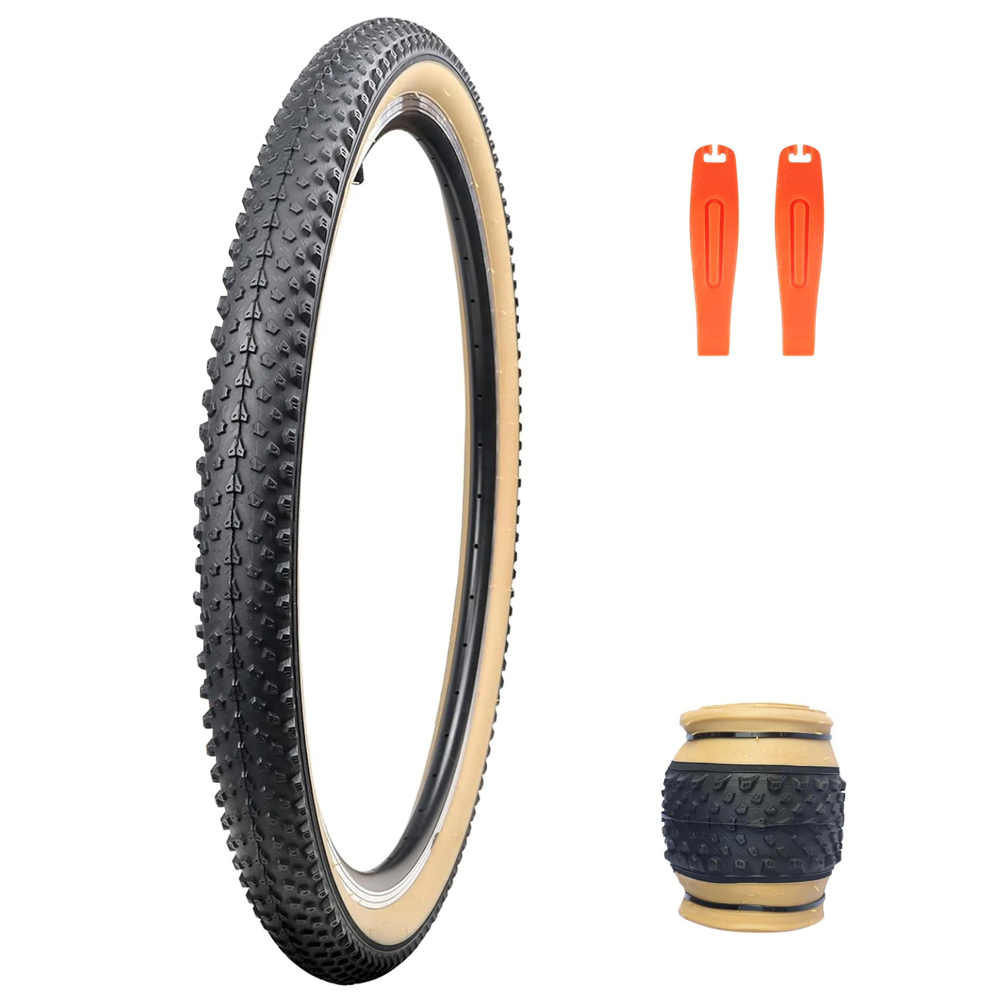 

ZUKKA 1 Pack Mountain Bike Tire 20/24/ 26/27.5/29 Strong Grip Compatible Replacement Bicycle Tire for MTB Mountain Bicycle