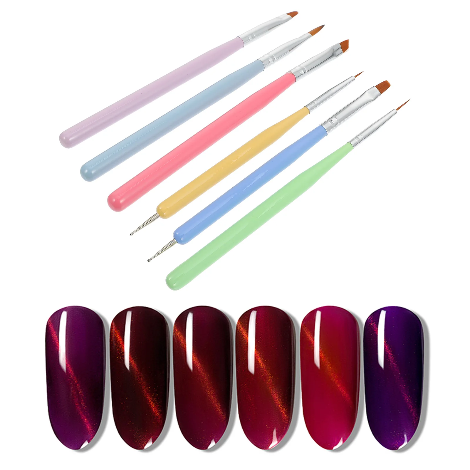 

1 set 1 Set Diy Painting Tool Brush Kit Reusable Diy Manicure Tools Nail Dotting Accessories For Nail Decoration