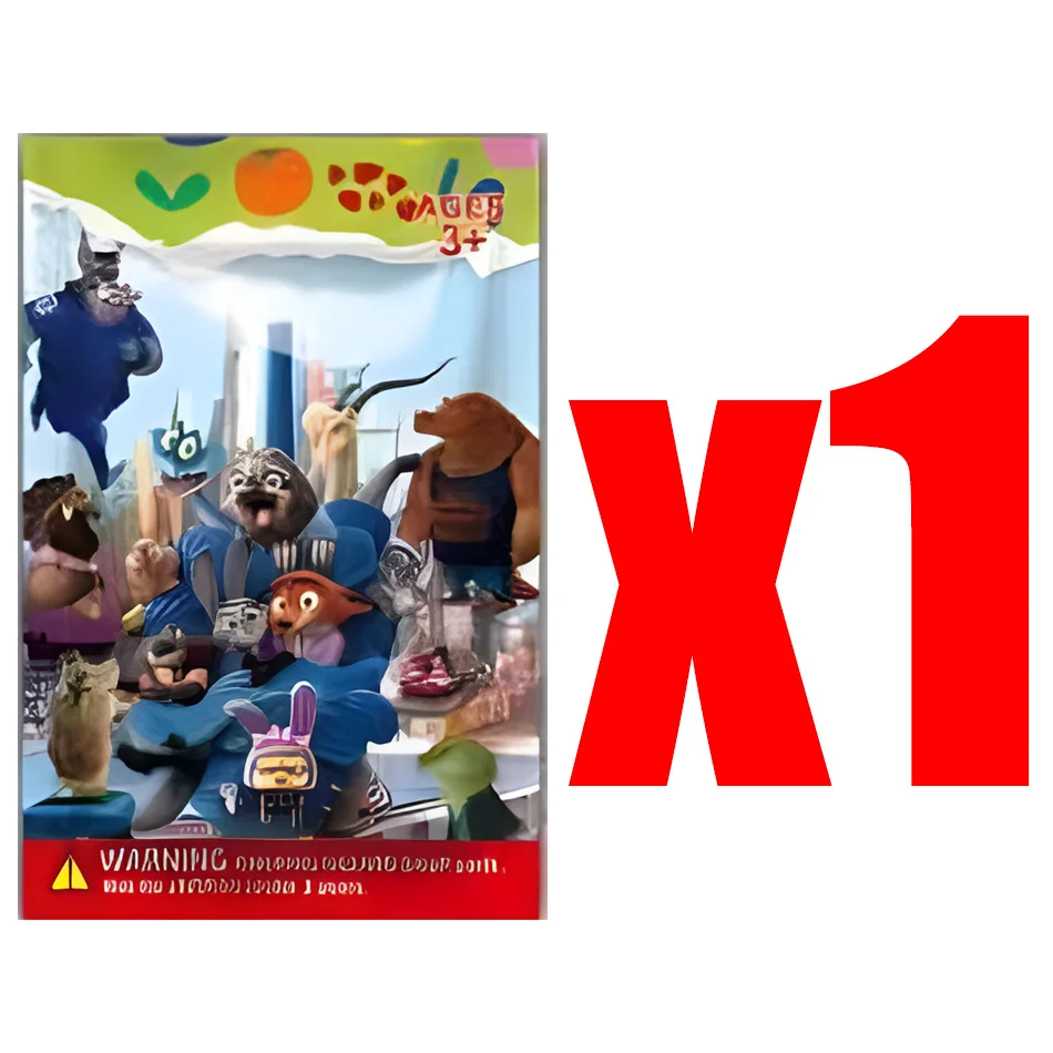 ชุดฟิกเกอร์อนิเมะจูดี้ นิค แบบสุ่ม 24 ชิ้น ของสะสมโมเดลพีวีซี ของเล่นตกแต่ง ของขวัญ ขนาด 5.3-8 ซม.