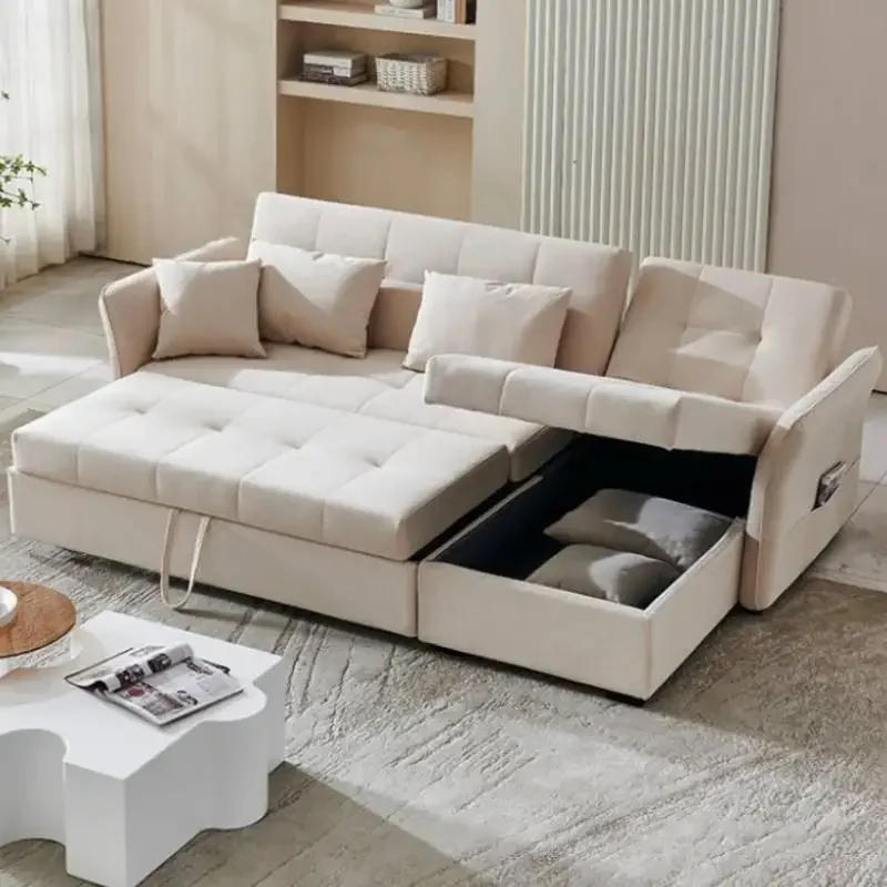 أريكة غرفة المعيشة الفاخرة تخزين مزدوج مقعد الحب الأبيض أريكة سرير نهاري الشمال الحديثة مصمم موبليس الفقرة Dormitorio أثاث المنزل